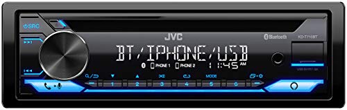 JVC KD-T710BT - CD Car Stereo, Single Din, Bluetooth Audio and Hands Free Calling w External Microphone, CD, MP3, USB, AUX Input AM/FM Radio, High Power Amp, Amazon Alexa Voice Control JVC KD-T710BT - CD Car Stereo, Single Din, Bluetooth Audio and Hands Free Calling w External Microphone, CD, MP3, USB, AUX Input AM/FM Radio, High Power Amp, Amazon Alexa Voice Control